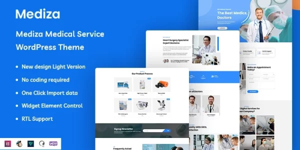 Mediza Medical Service WordPress Theme 1.0.0 GPL Theme