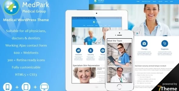 Medpark – Medical WordPress Theme 1.07 GPL Theme