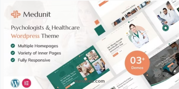 Medunit | Psychology Health Care WordPress Theme 1.0 GPL Theme