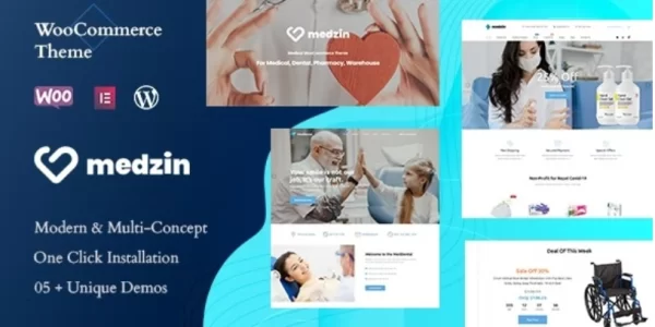 Medzin – Multipurpose Medical WooCommerce WordPress Theme 1.0.4 GPL Theme