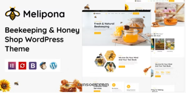Melipona  – Beekeeping and Honey Shop WordPress Theme NULLED 1.1 GPL Theme