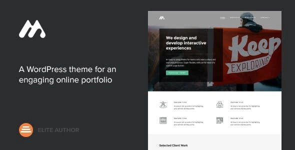 Meth A Minimal One Page Portfolio Theme 2.2.0 GPL Theme