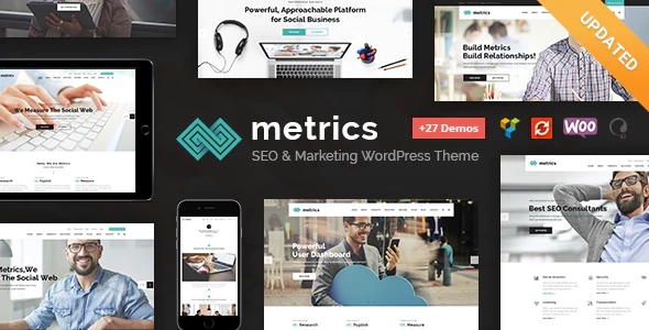 Metrics SEO, Digital Marketing, Social Media WordPress Theme 2.3 GPL Theme