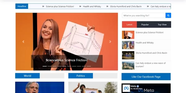 MhrMagazine Newspaper and Magazine WordPress Theme 1.0.0 GPL Theme