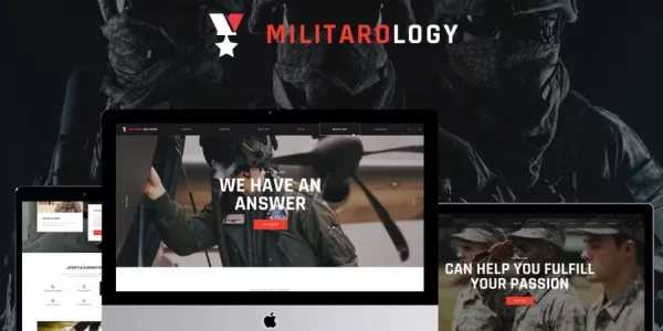 Militarology Masculine WordPress Theme 1.0.6 GPL Theme