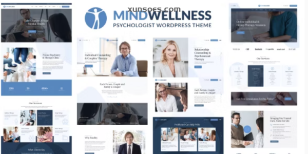 Mindwellness Psychology and Counseling WordPress Theme 1.0.0 GPL Theme