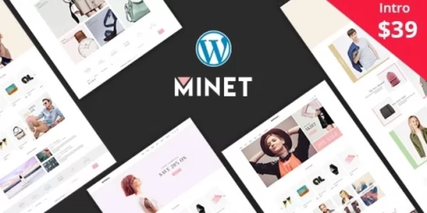 Minet Minimalist eCommerce WordPress Theme 1.9 GPL Theme