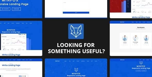 Minfox Software Landing Page 1.4.8 GPL Theme