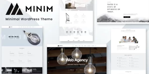 Minim Minimal WordPress Theme 2.6 GPL Theme