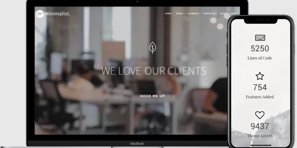 Minimalist WordPress Theme VisualModo 2.0.2 GPL Theme