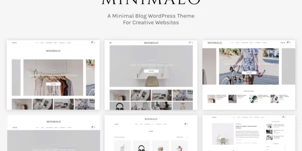 Minimalo A Minimal Blog WordPress Theme for Creative Websites 1.0.7 GPL Theme