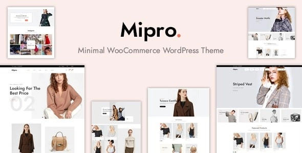 Mipro Minimal WooCommerce WordPress Theme 1.1.9 GPL Theme