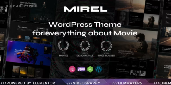 Mirel Movie Studios and Filmmakers WordPress Theme 1.0.0 GPL Theme