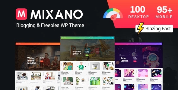 Mixano Minimal WordPress Theme 1.1.6 GPL Theme
