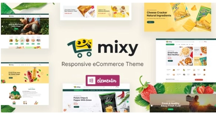 Mixy Organic Food Store WordPress Theme 1.0 GPL Theme