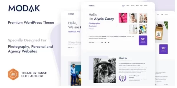 Modak One Page WordPress Theme 1.0.1 GPL Theme