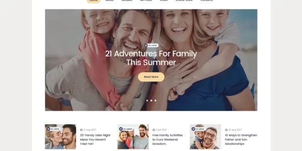 Modern Housewife Beautiful Housewife’s Family Blog WordPress Theme 1.0.5 GPL Theme