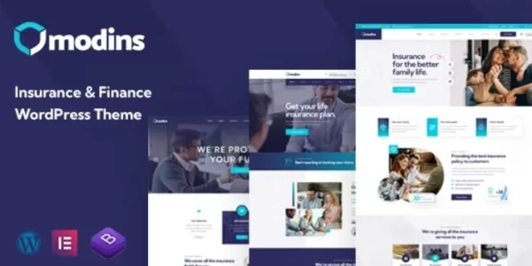 Modins Insurance Finance WordPress Theme 1.0.4 GPL Theme
