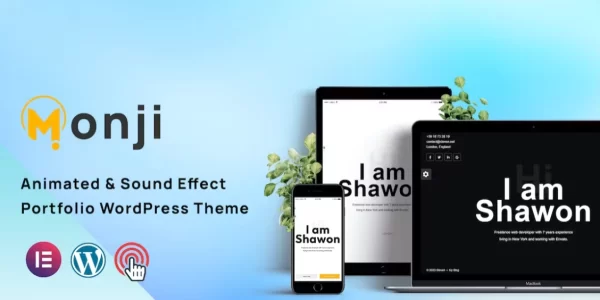 Monji – Personal Portfolio WordPress Theme 1.0 GPL Theme