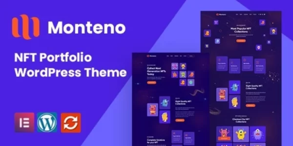 Monteno NFT Portfolio WordPress Theme 1.0.0 GPL Theme