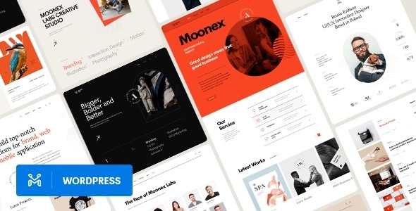 Moonex Agency Portfolio WordPress Theme 1.0 GPL Theme