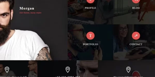 Morgan – Resume, vCard and Profile Theme 3.5.1 GPL Theme