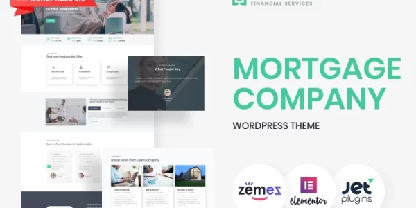 Mortgates Financial Services WordPress Theme 1.0.1 GPL Theme