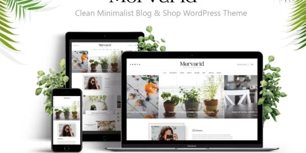Morvarid Clean Minimalist Blog Shop WordPress Theme 1.0.6 GPL Theme