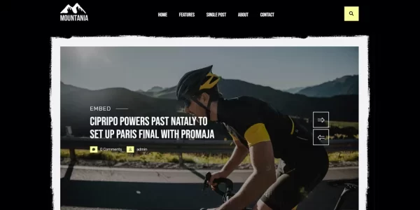 Mountania Creative Blog WordPress Theme 1.0 GPL Theme