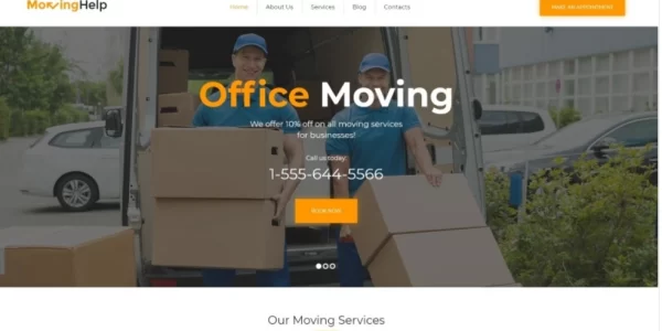 Moving Help Logistic Transportation WordPress Theme 1.0.0 GPL Theme