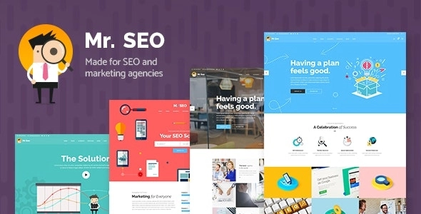Mr. SEO Social Media Marketing Agency Theme 2.0 GPL Theme
