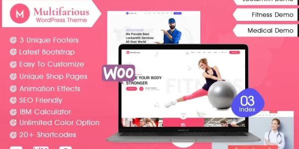 Multifarious Multi-Concept Corporate WordPress Theme 1.0.0 GPL Theme