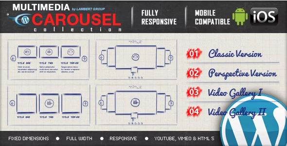 Multimedia Responsive Carousel with Image Video Audio Support WordPress Plugin 2.6 GPL Plugins