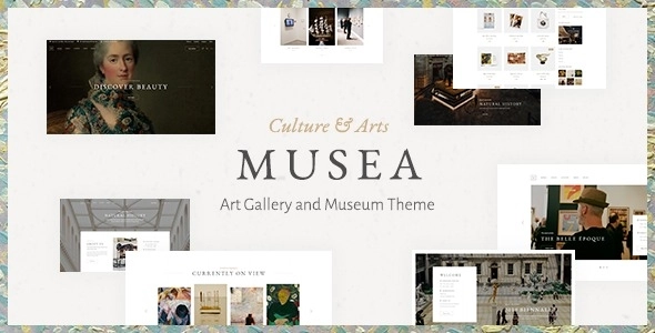 Musea Art Gallery and Museum Theme 1.4.0 GPL Theme
