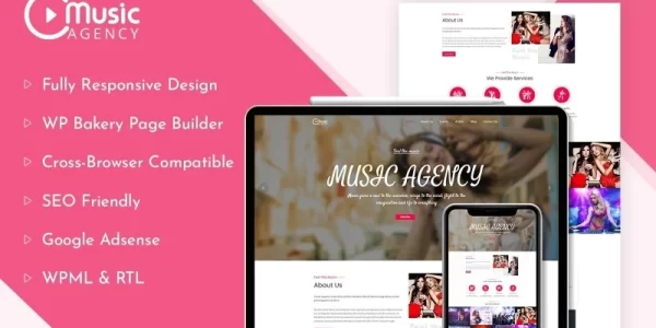 Music Agency WordPress Theme 1.0.0 GPL Theme