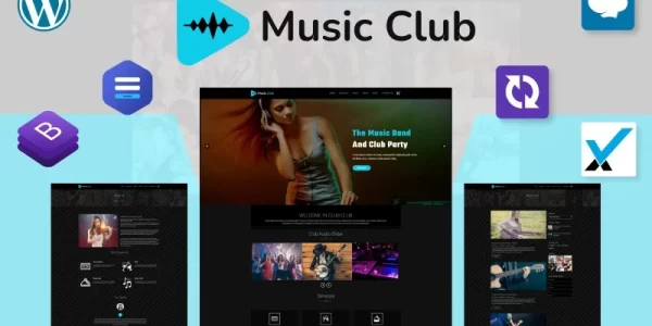 Music Club Band | Party WordPress Theme 1.0.0 GPL Theme