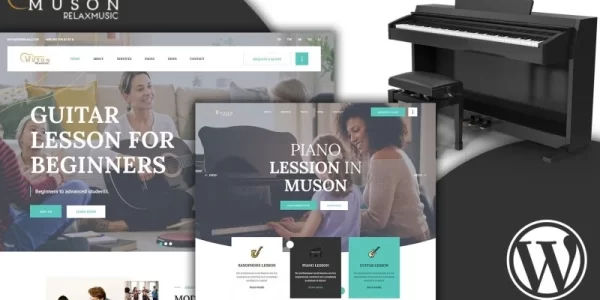 Muson Music Classes WordPress Theme 1.0.0 GPL Theme
