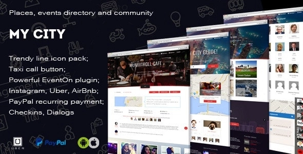 MyCity Geolocation directory and events guide 7.9.7 GPL Theme