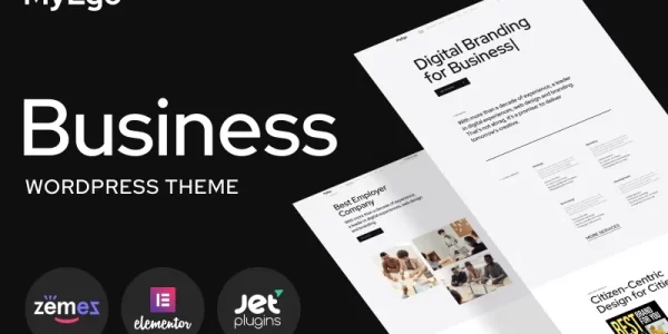 MyEgo Business Website WordPress Theme 1.0.1 GPL Theme