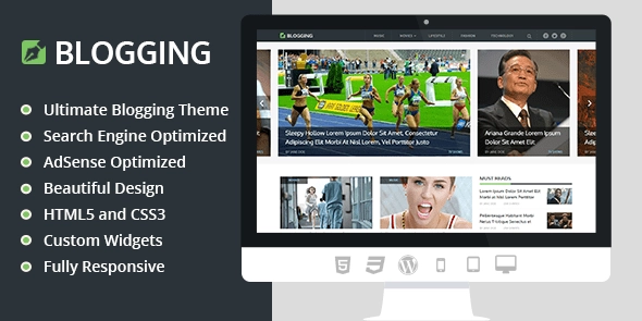 MyThemeShop Blogging 3.1.8 GPL Theme