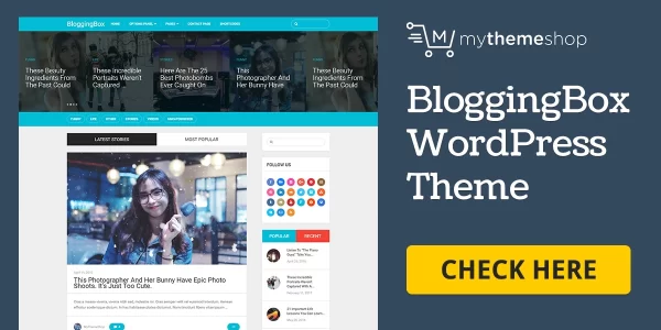 MyThemeShop BloggingBox 1.2.4 GPL Theme