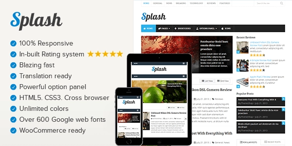 MyThemeShop Splash 3.3.9 GPL Theme