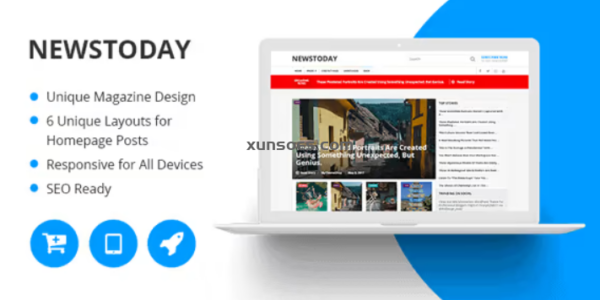 NEWSTODAY BEST NEWS MAGAZINE WORDPRESS THEME 1.1.4 GPL Theme