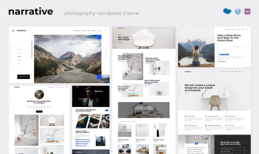 Narrative Portfolio WordPress Theme 1.1.5 GPL Theme