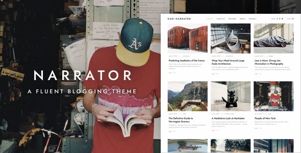 Narrator — A Fluent WordPress Blogging Theme 1.3.4 GPL Theme