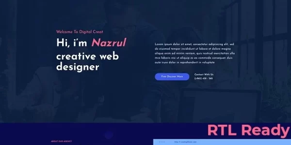 Nazrul Personal Responsive WordPress Theme 1.0.0 GPL Theme