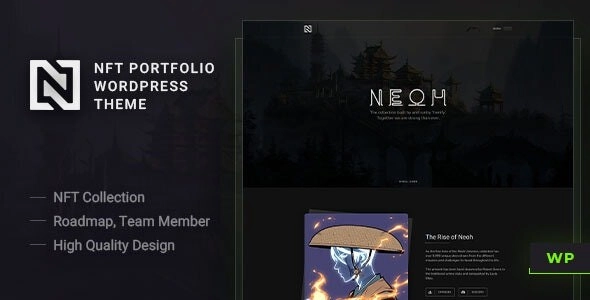 Neoh NFT Portfolio WordPress Theme 1.1.5 GPL Theme