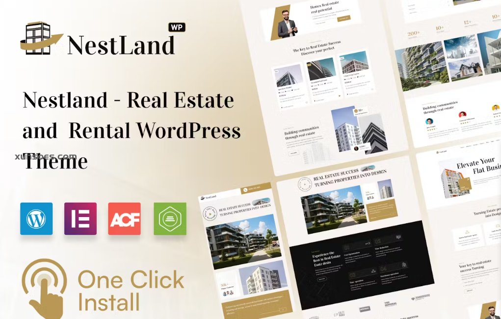NestLand Real Estate WordPress Theme 1.0.0 GPL Theme