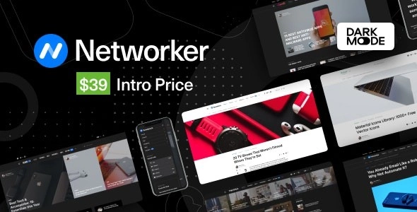 Networker Tech News WordPress Theme with Dark Mode 1.1.9 GPL Theme