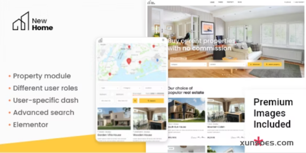 NewHome Real Estate Theme 1.2.4 GPL Theme